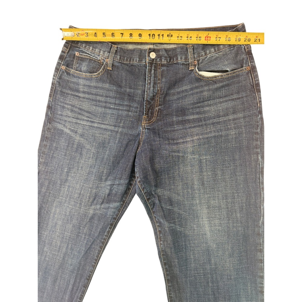 Lucky Brand 329 Classic Straight Mens Jeans Dark Wash Denim 40x34 Indigo Blue - Picture 8 of 8